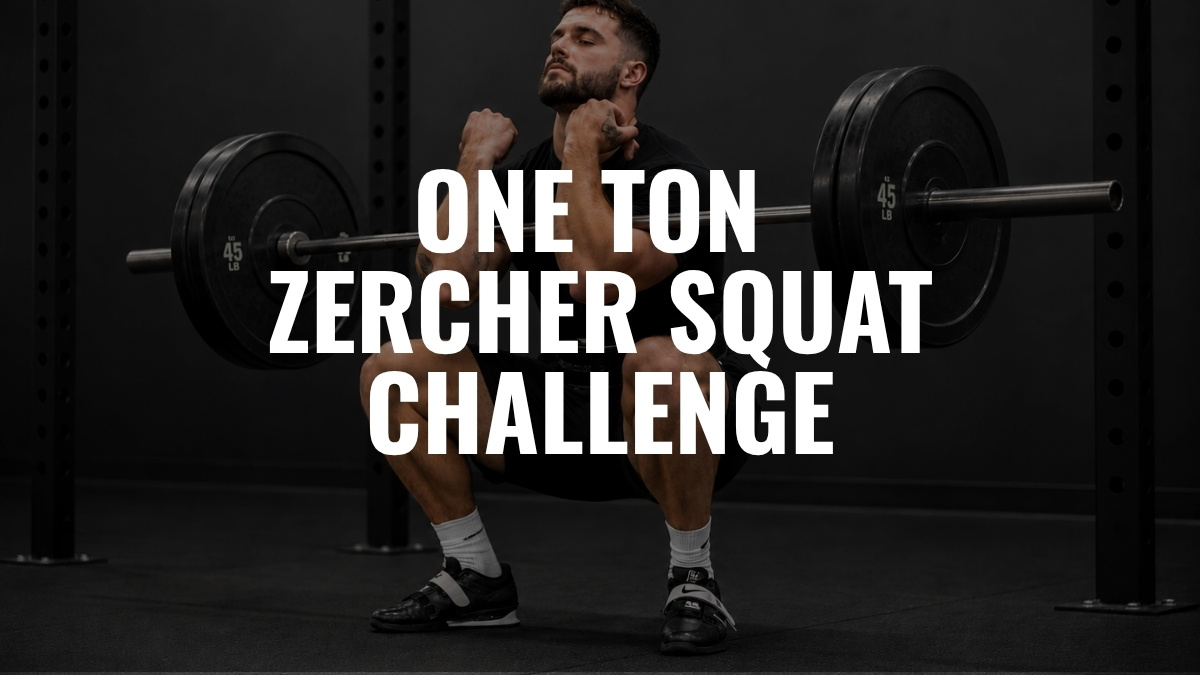 One Ton Zercher Squat Challenge