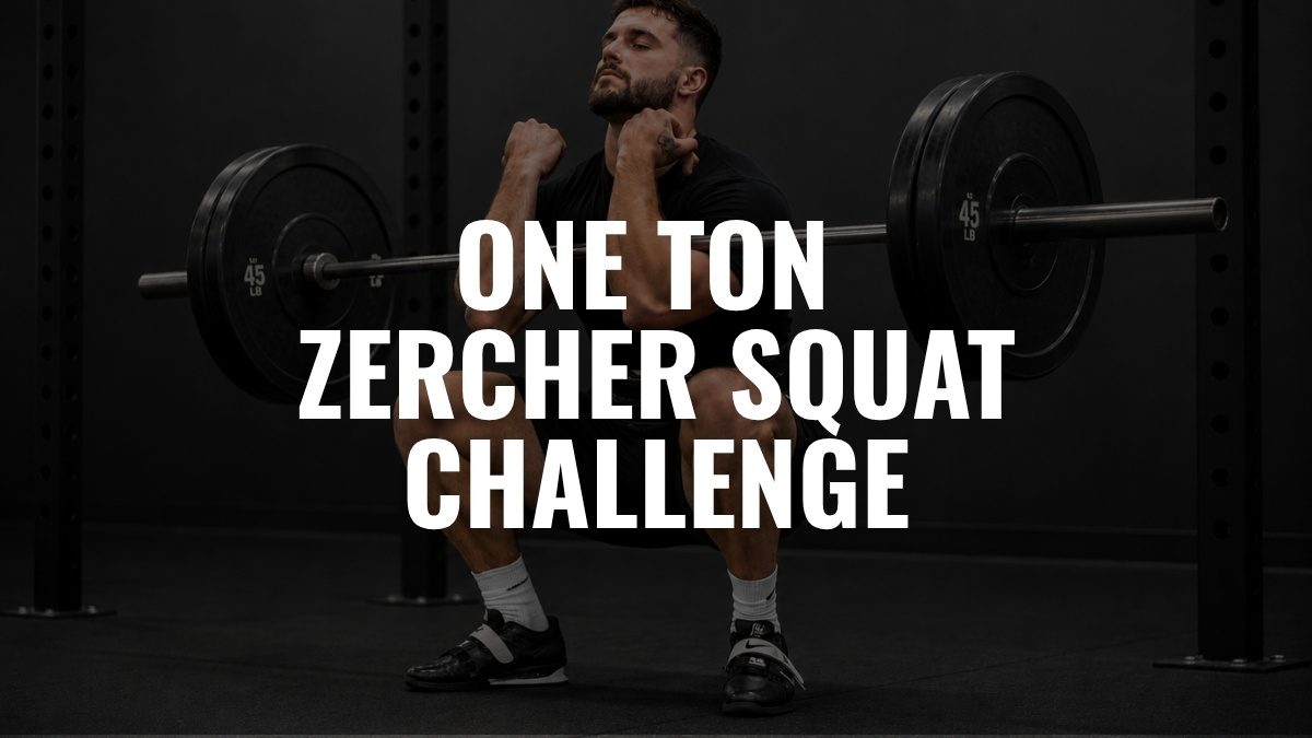 One Ton Zercher Squat Challenge